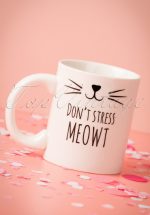60s Don't Stress Meowt Mug