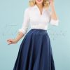 50s Paula Swing Skirt in Navy