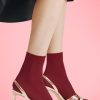 60s Atena Socks in Cherry Red