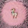 50s Small Poodle Brooch in Gold