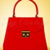 50s Back Me Up Patent Evening Bag in Red