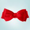 50s Bella Bow Belt in Deep Red