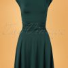 50s Bridget Bombshell Dress in Spruce Green