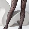 50s Young Hearts Tights in Black