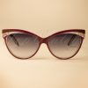 Judy Classic 50s Sunglasses in Burgundy