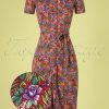 60s Rosie Slim Fit Bahama Dress in Apple Pink