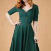 50s Trixie Doll Swing Dress in Teal