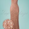 20s Sophie Sequin Maxi Dress in Rose Gold